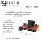 Prateleira Que Vira Mesa Articulável Versátil Resistente | Sh